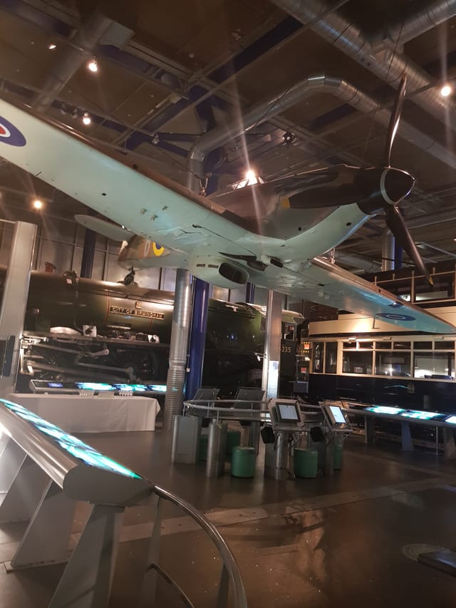 Past Gallery in Thinktank: vintage aircraft backdrop for immersive corporate events.