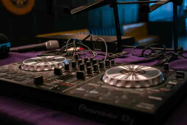 DJ controller at Tigers Lounge, essential for dynamic events and engaging audio experiences.
