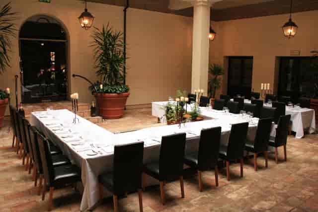 Elegant banquet setup in Hotel du Vin Birmingham for corporate events and gatherings.
