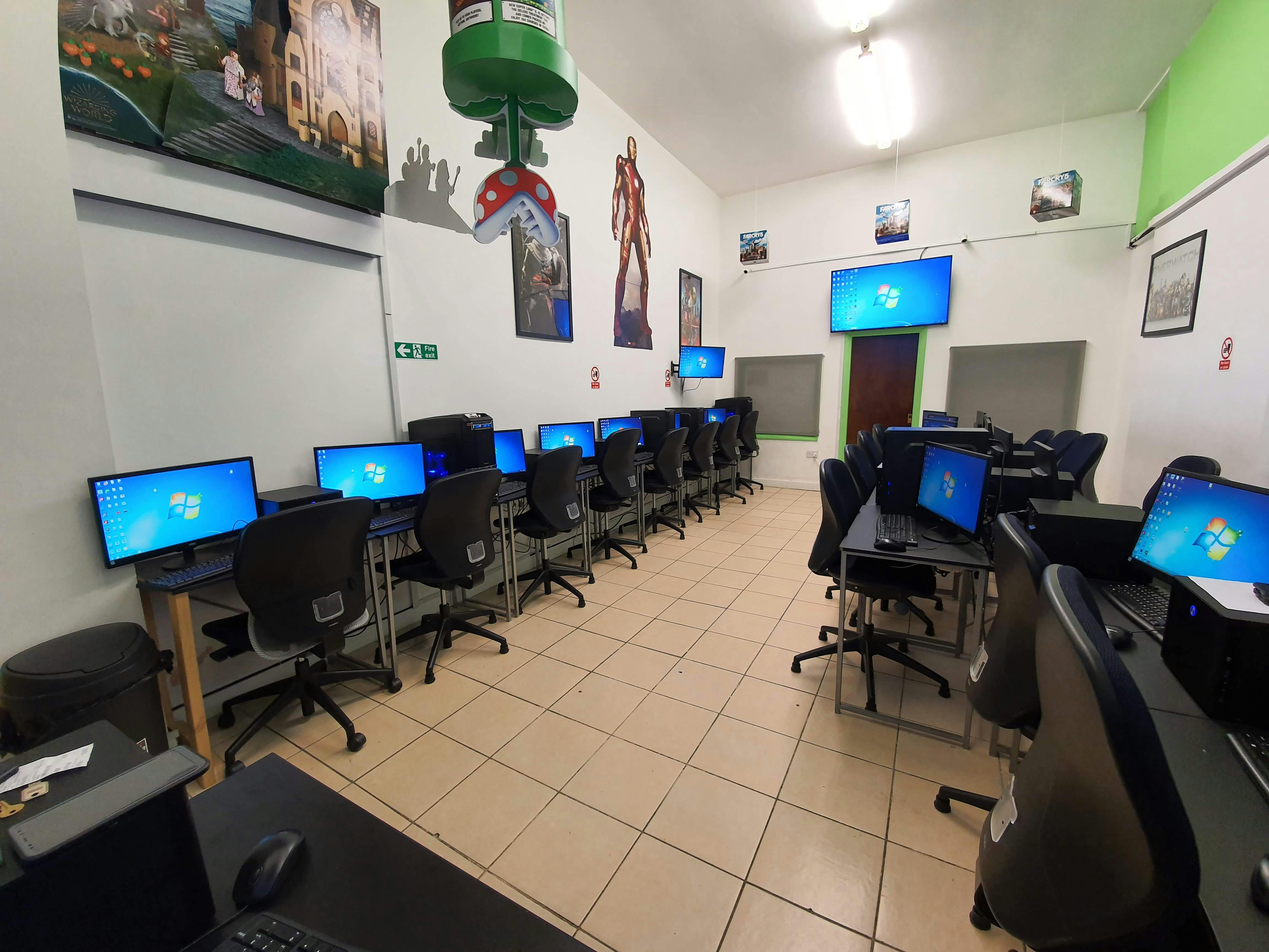 Computer lab setup in Software Academy for tech workshops and training sessions.