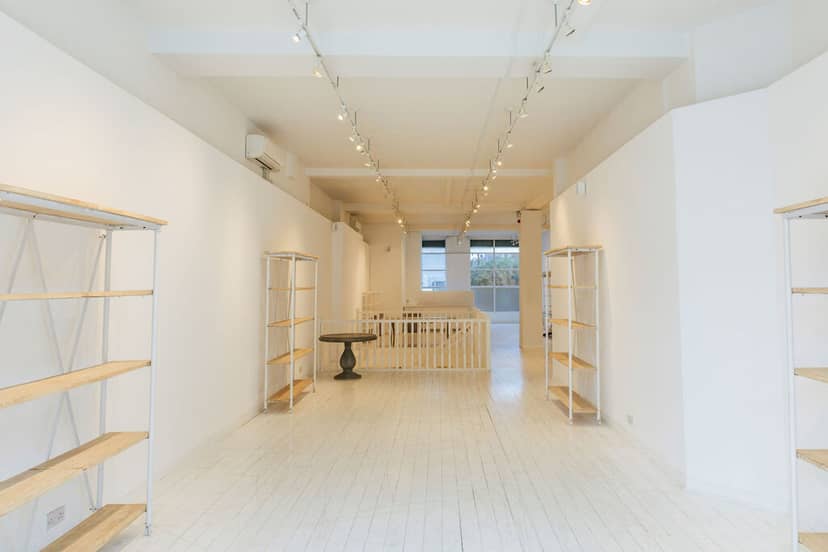 Versatile event space with natural light for workshops and showcases at 725 Fulham Road.