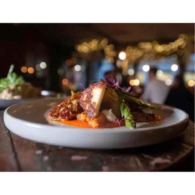 Elegant plated dish at Maddison's Bar & Kitchen for gourmet dining events.