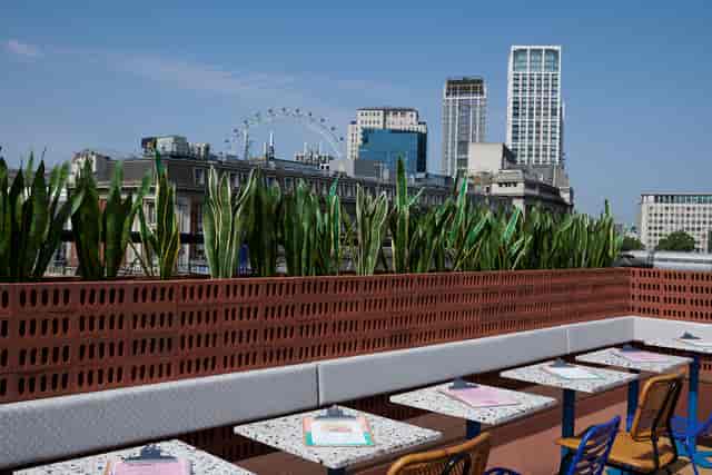 The Mezzanine at Bar Elba: rooftop venue for parties and corporate events.