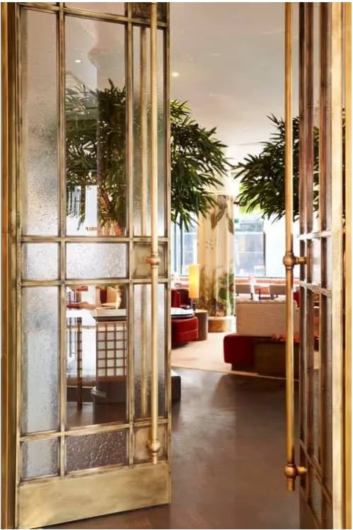 Elegant entrance of Rockwell, Trafalgar St James, ideal for networking events and gatherings.