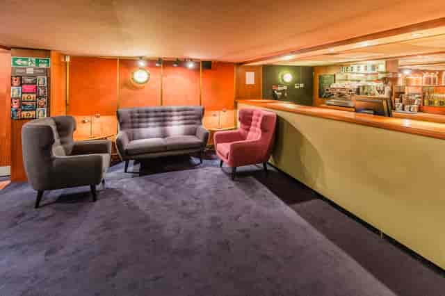 Cozy bar area in Curzon Mayfair, perfect for networking events and meetings.