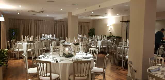Elegant event space at Blacknest Golf Club, ideal for weddings and corporate gatherings.