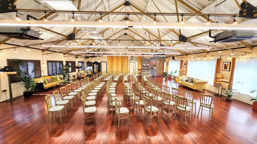 Underwood Lofts industrial chic event space, ceremony, presentation