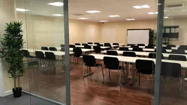 St Katherine Conference Hall with classroom-style seating for workshops and training sessions.