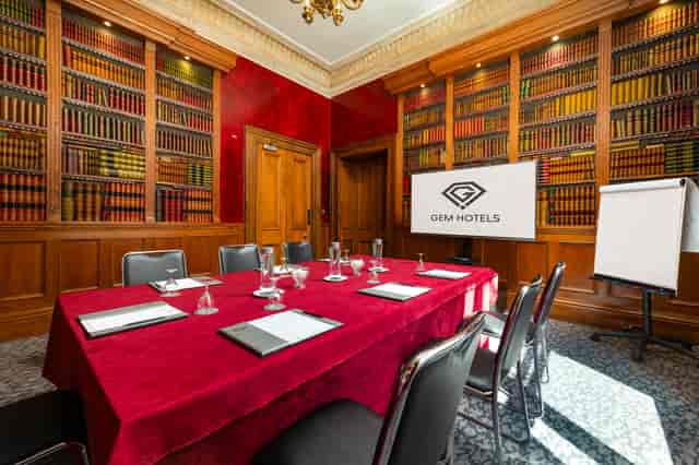 Study Suite at Gem Strathmore Hotel, elegant meeting room for corporate events.