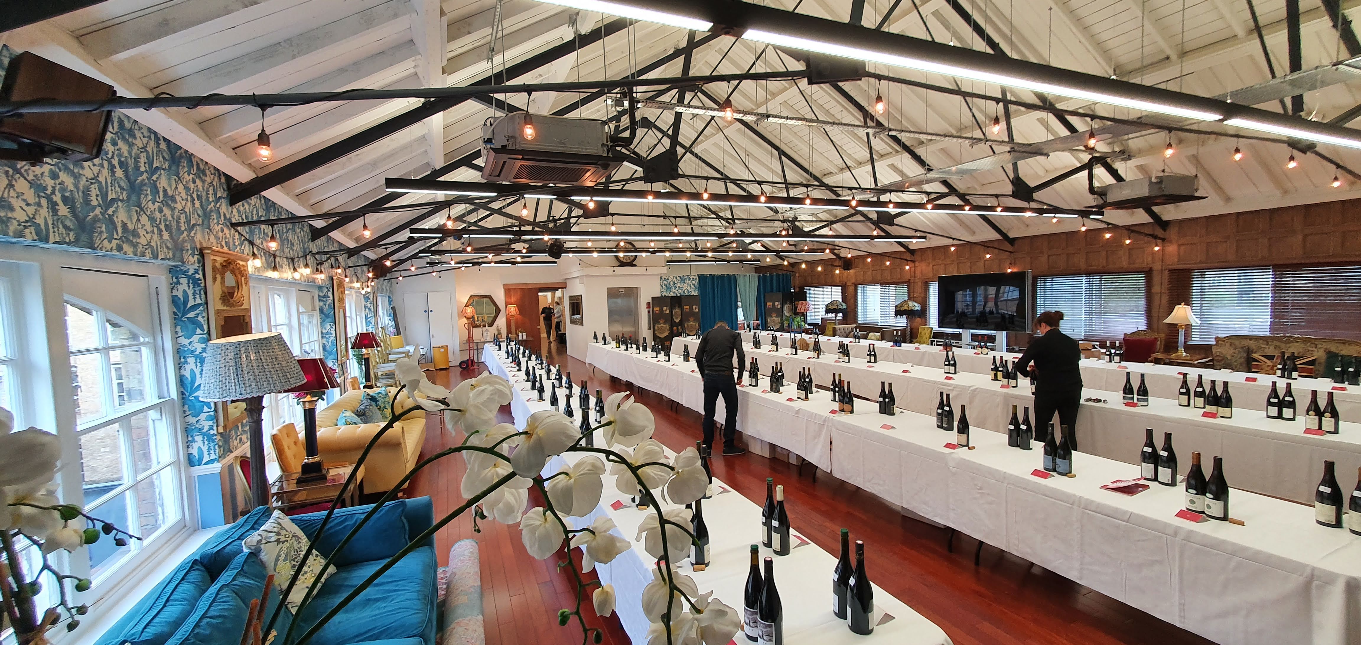 Victorian Loft event space, industrial chic, corporate wine tasting - Banner