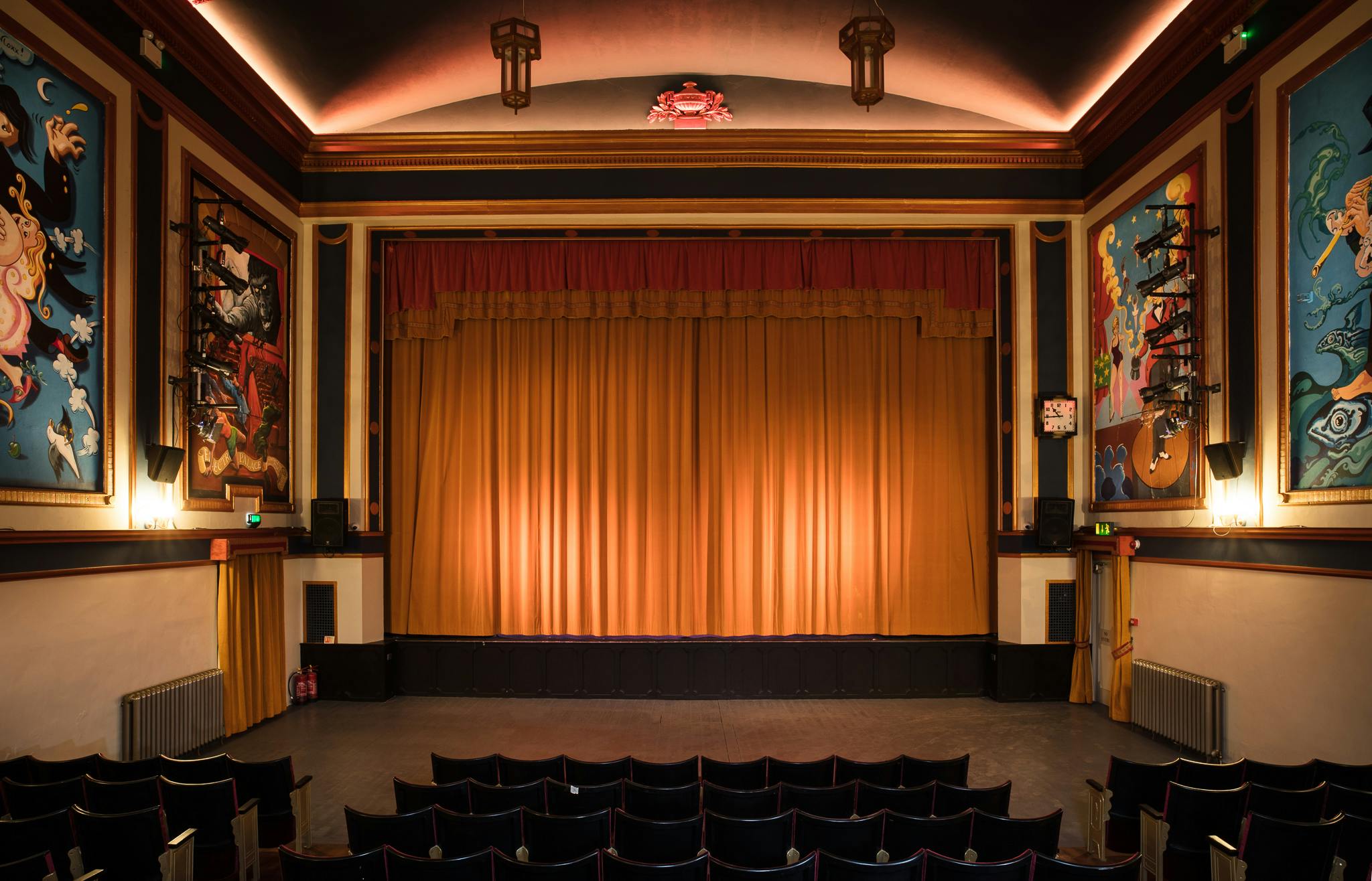 Bridport Electric Palace theater with warm lighting, ideal for events and performances.