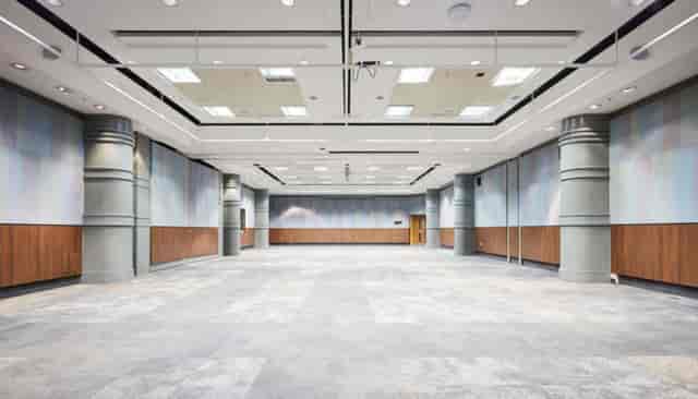 Spacious meeting room in ICC Birmingham, ideal for conferences and workshops.