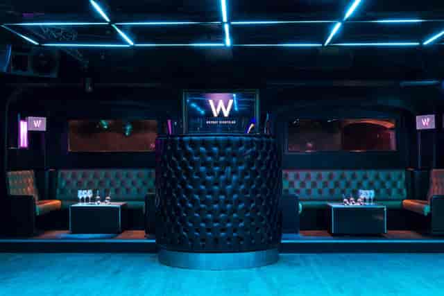 Whole Venue at Why Not Nightclub: modern event space with stylish seating for upscale gatherings.