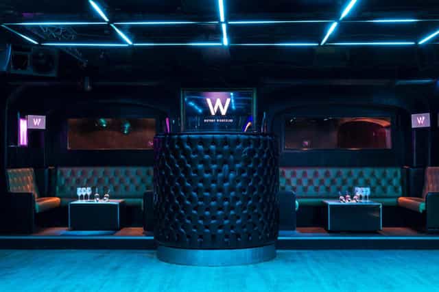 Whole Venue at Why Not Nightclub: modern space with stylish bar for networking events.
