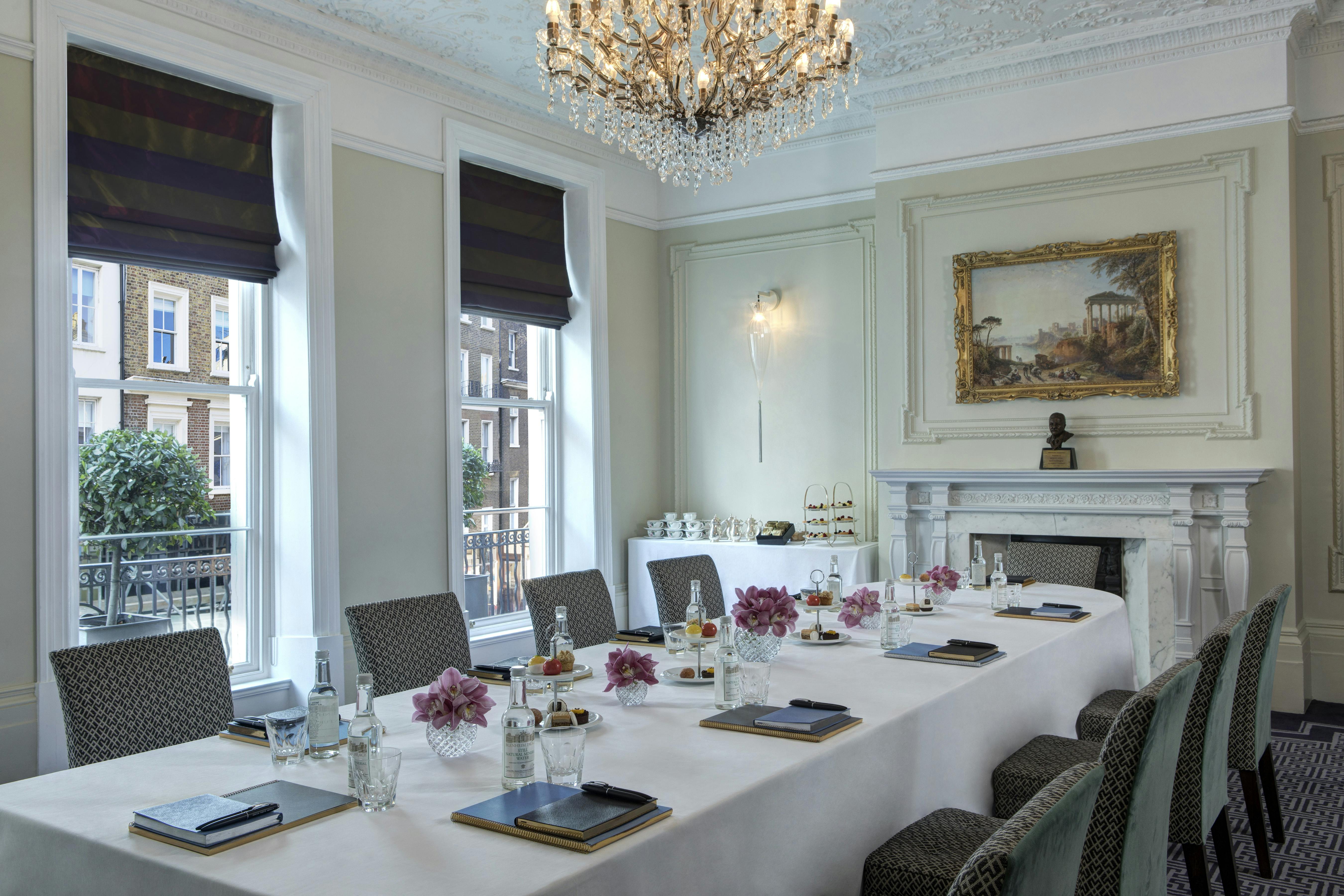The Roosevelt Room at Brown's Hotel, elegant meeting space for corporate events.