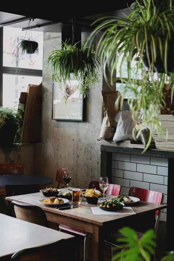 Cozy venue in Heist Bank with greenery, perfect for small meetings and events.