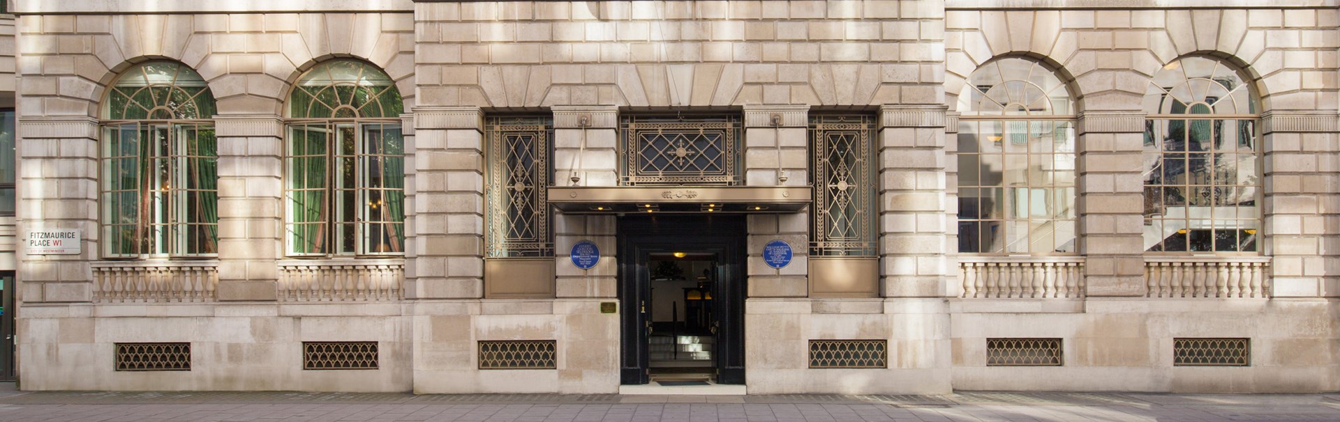 Elegant ballroom facade at Lansdowne Club, ideal for high-end events and meetings.