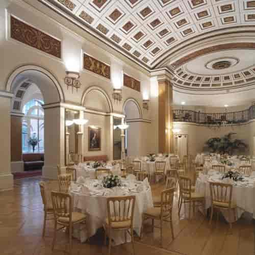 The Lansdowne Club ballroom with neoclassical architecture for gala dinners and corporate events.