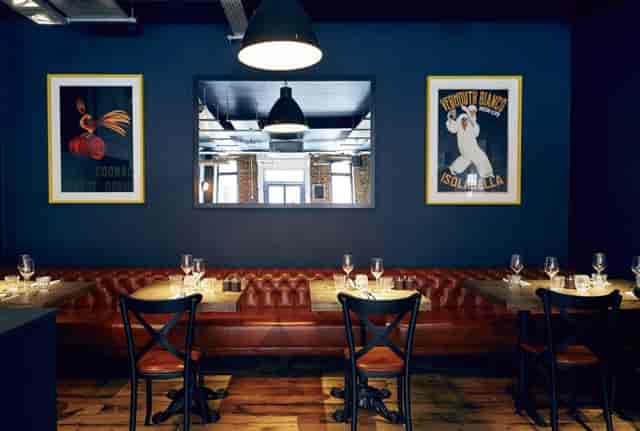 Stylish dining area at The Button Factory, ideal for intimate gatherings and corporate events.