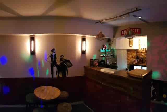 Karaoke room at The Chelsea Pensioner, stylish bar for networking events and gatherings.