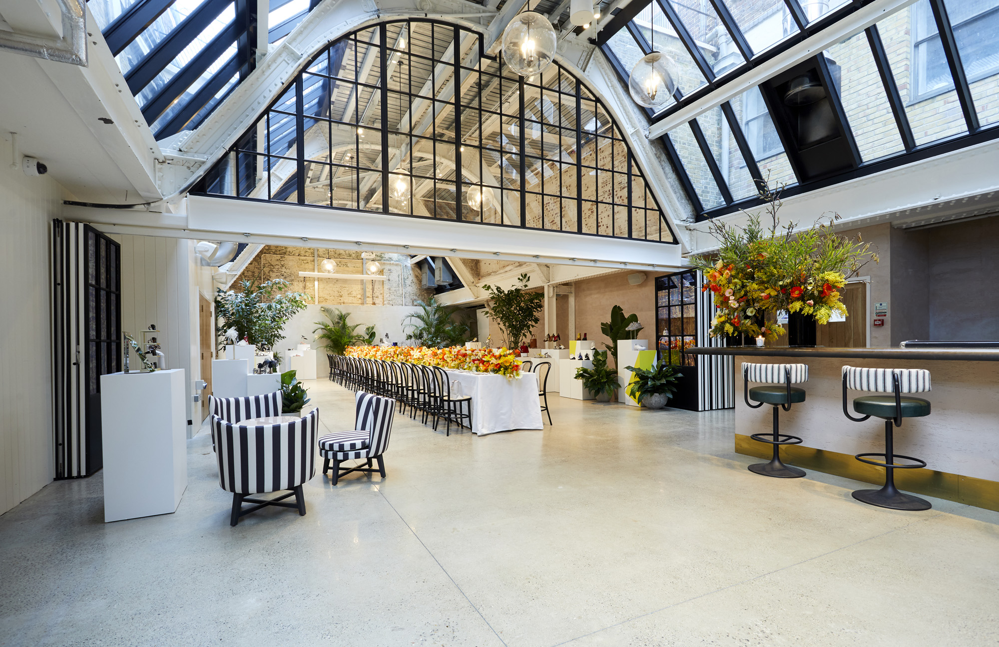 Exclusive hire venue with high ceilings, ideal for corporate events and formal dining. - Banner