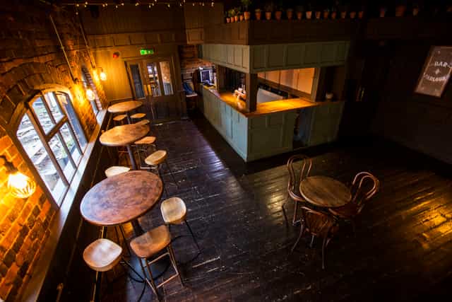 Cozy Gin Parlour in The Distillery Birmingham, perfect for intimate gatherings and networking.