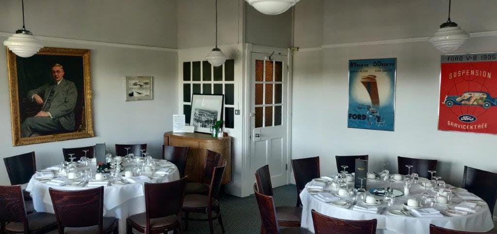 Ford Room at Brooklands Museum: elegant meeting space for corporate events and gatherings.