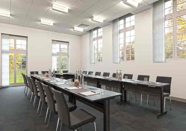 Ditton Manor House meeting room with natural light, ideal for corporate events and workshops.