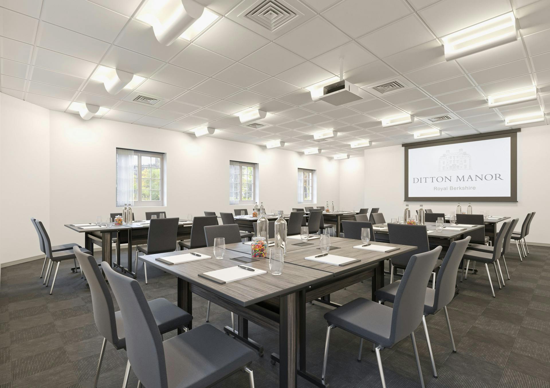 Ditton Manor House meeting room with natural light, ideal for professional events and conferences.