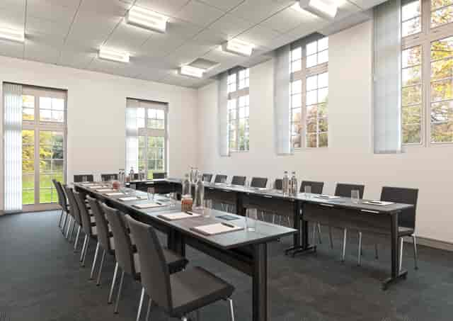 Southgate Conference Center U-shaped meeting room for professional workshops and presentations.