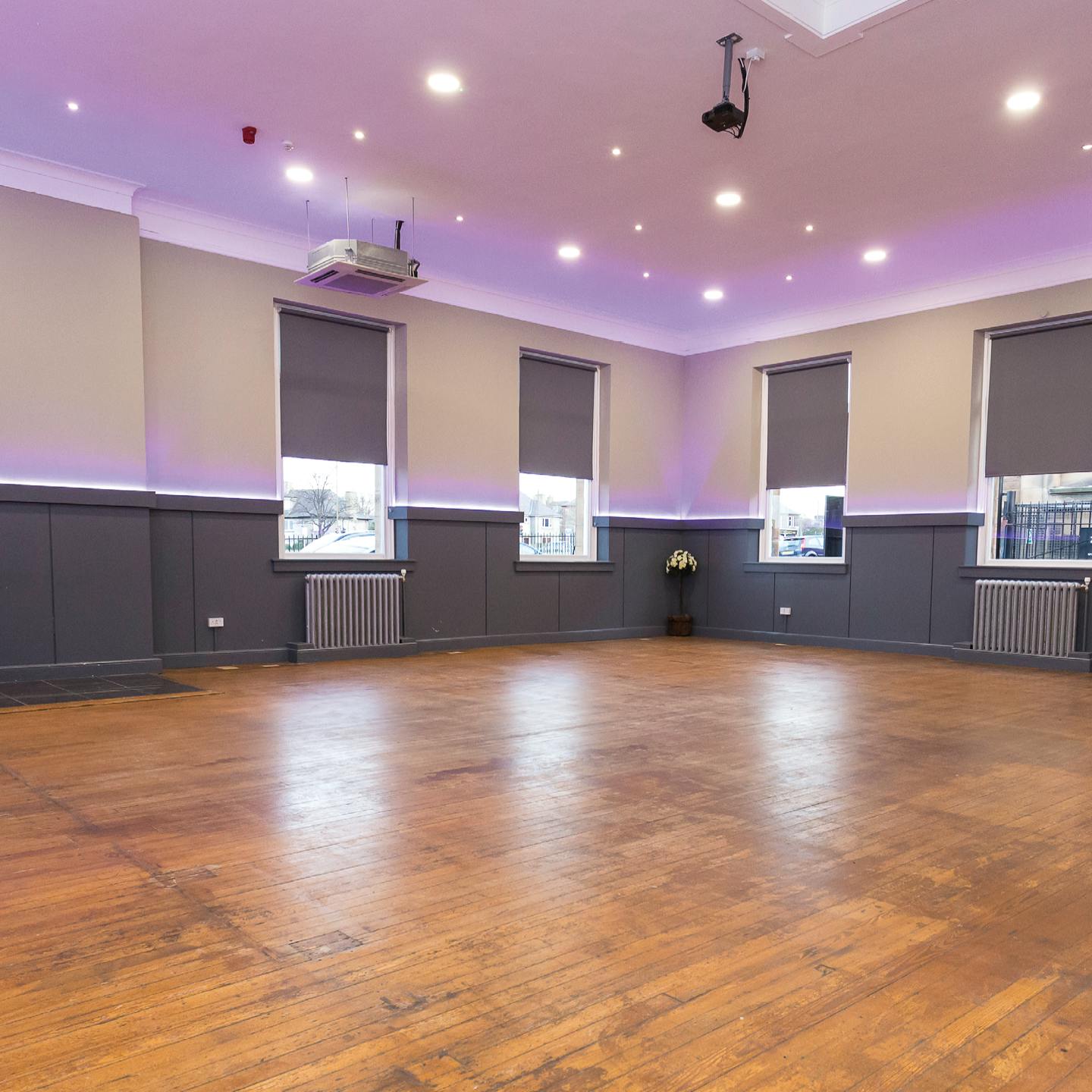 Versatile event space at O2 Academy Edinburgh with natural light, ideal for meetings and receptions.