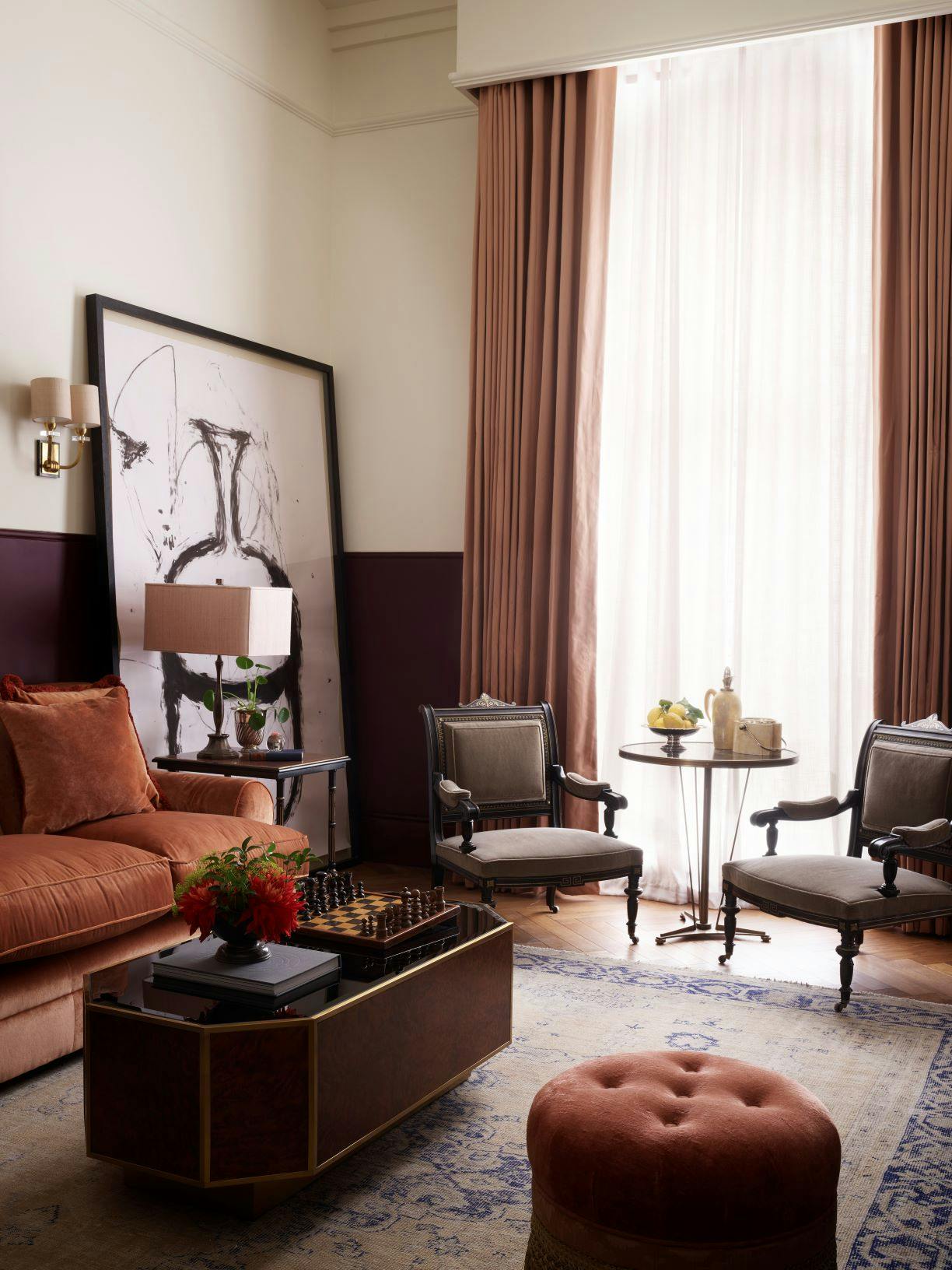 Magistrates' Court lounge in The NoMad London, ideal for networking events with elegant decor.