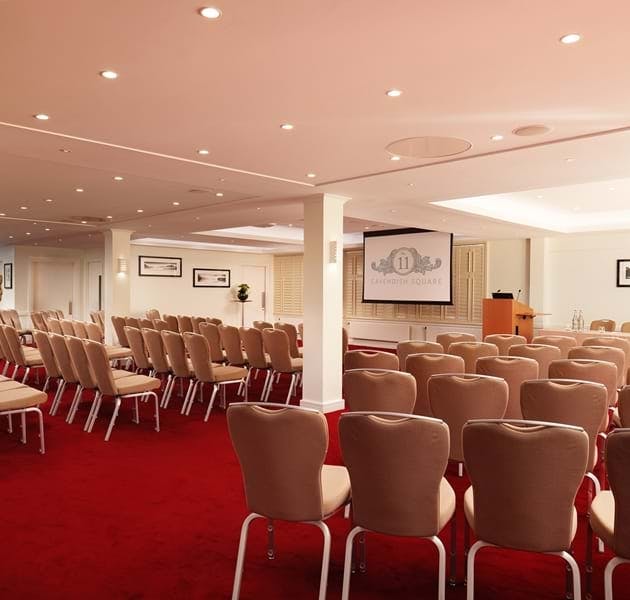 Edwards Room at No.11 Cavendish Square, bright meeting space for conferences and workshops.