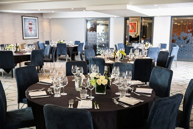 Elegant event space in Malmaison Birmingham, set for formal dinner and corporate gatherings.