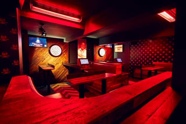 Vibrant darts space at 180 Club, ideal for team-building and social events.