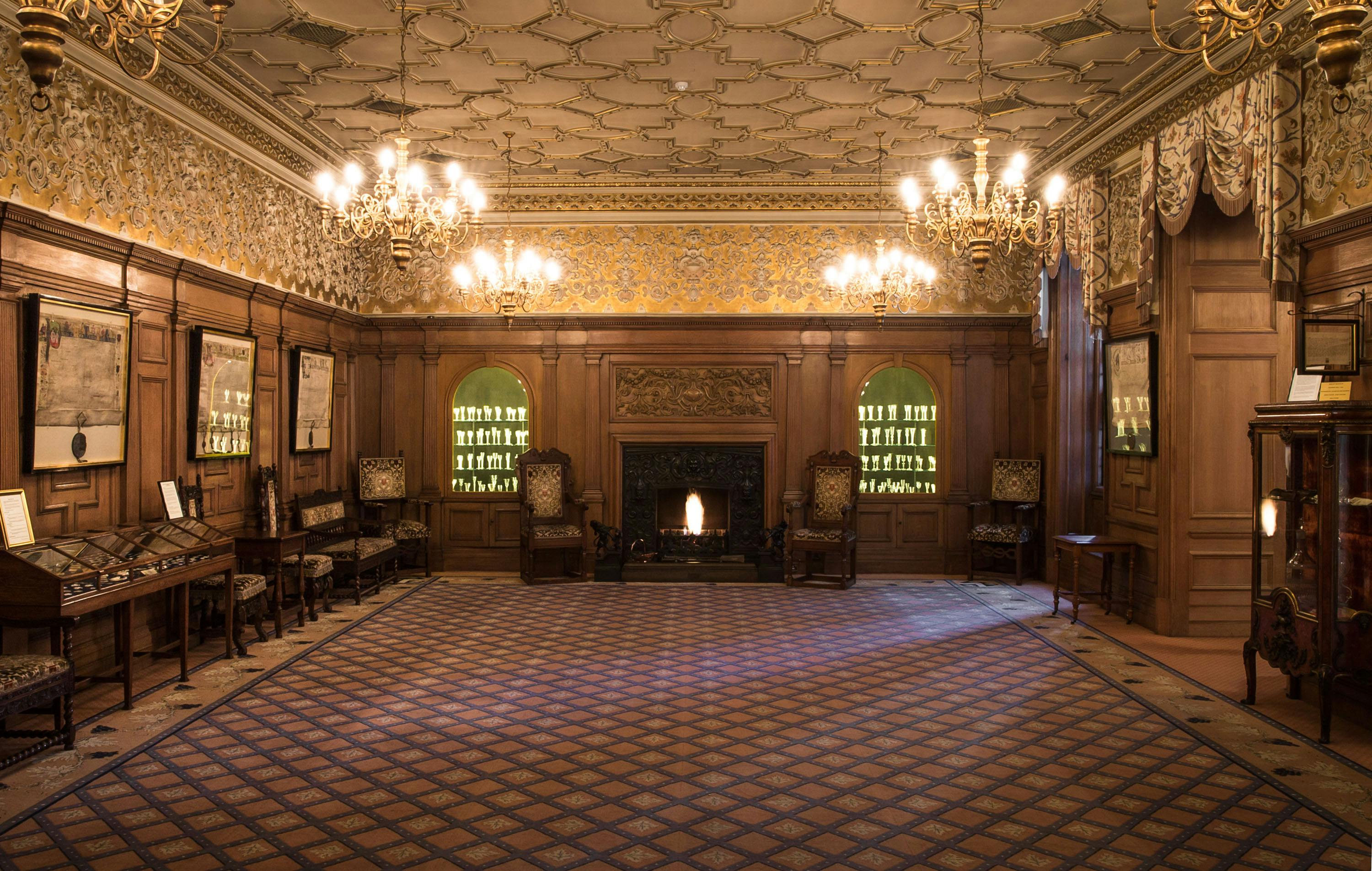 Elegant Drawing Room at Vintners' Hall, ideal for corporate events and gatherings.