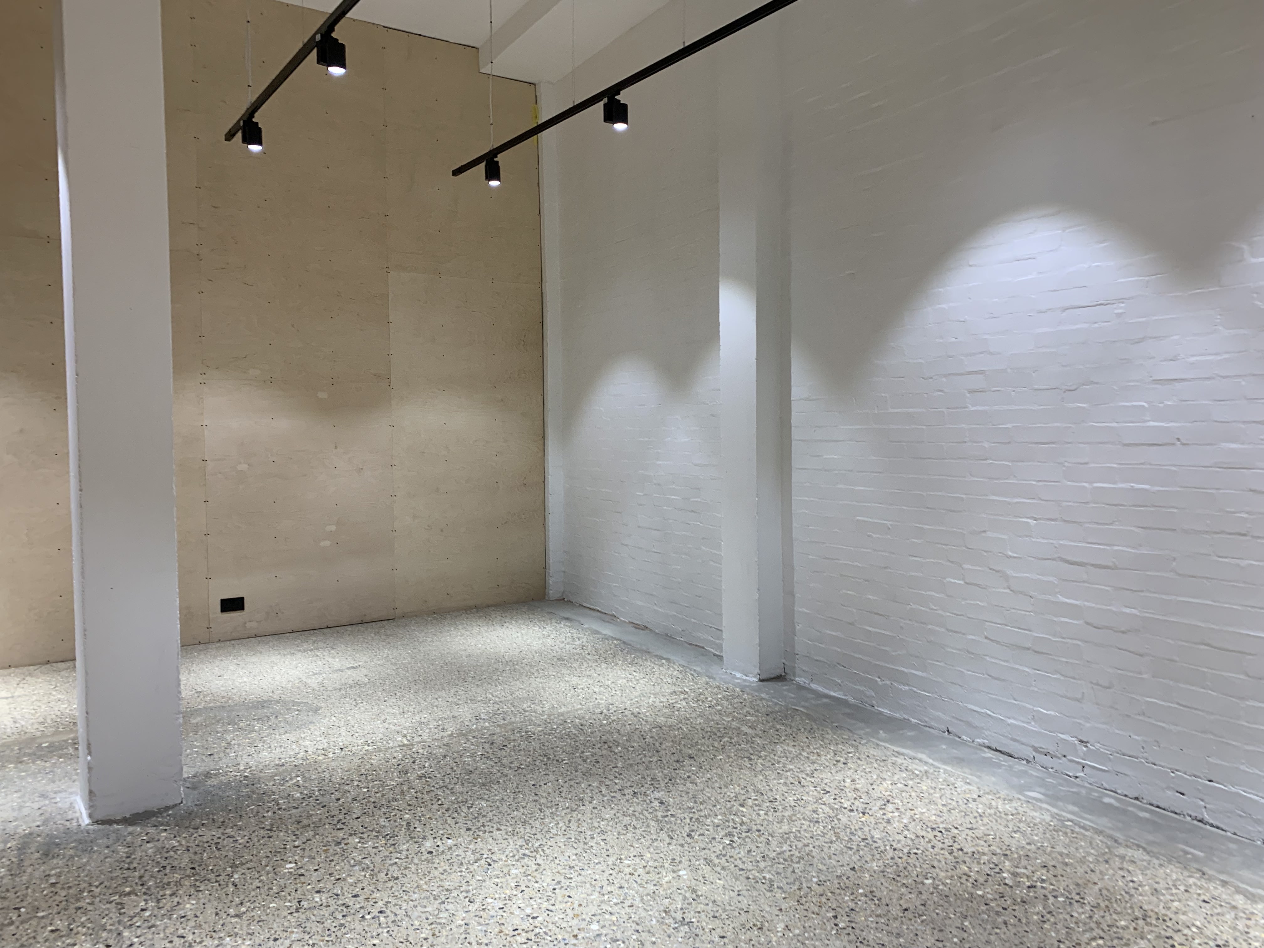 Minimalist event space Pod 16 at The Factory Dalston, perfect for meetings and events.