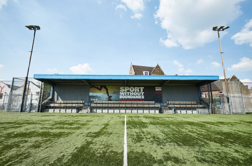 Football pitches at Westway Sports & Fitness Centre, ideal for corporate events and team-building.