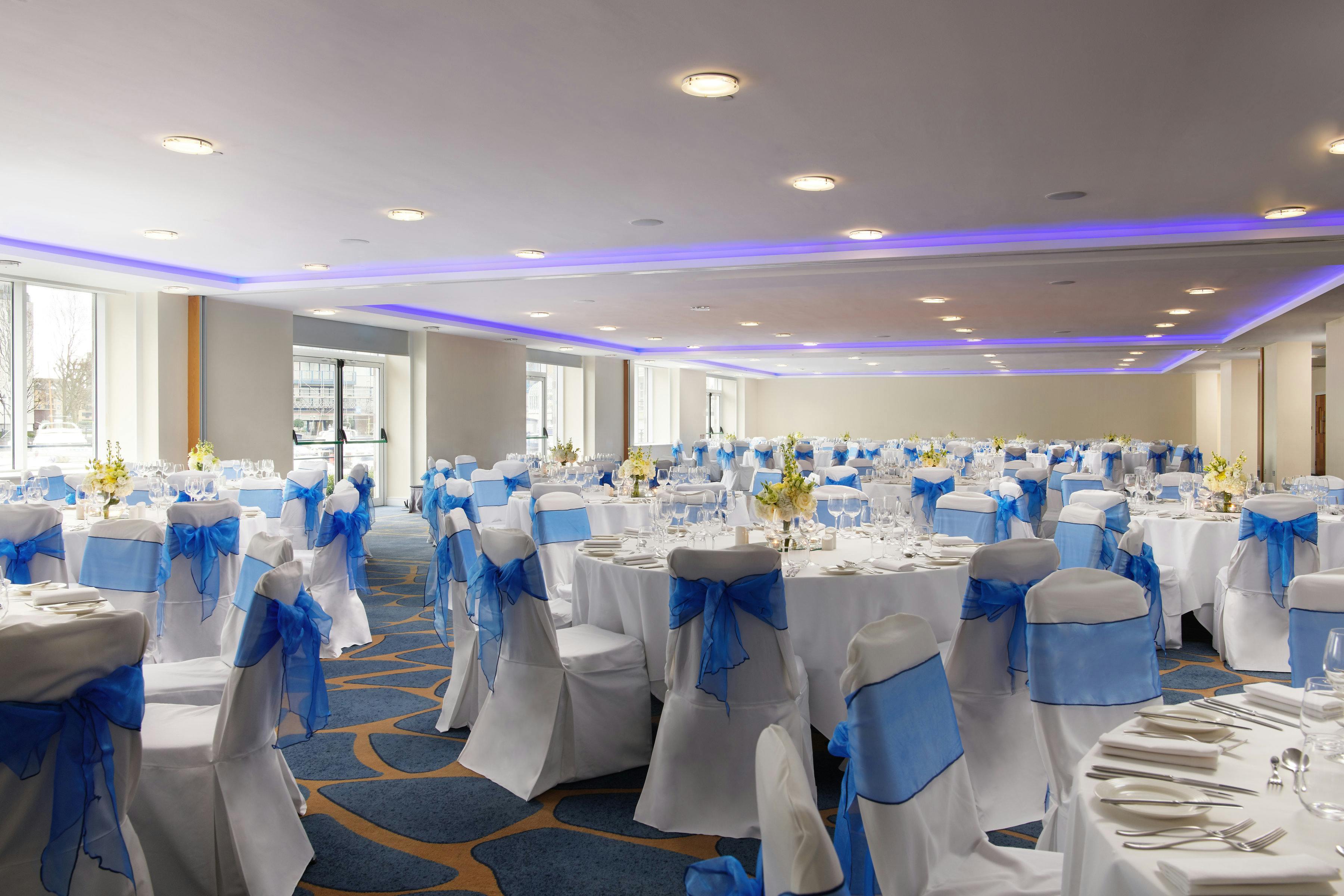 Elegant Grand Room 3 at Chelsea Harbour Hotel, ideal for weddings and corporate events.