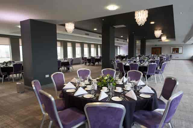 Forest Suite at Mercure Bristol: elegant event space for corporate meetings and weddings.