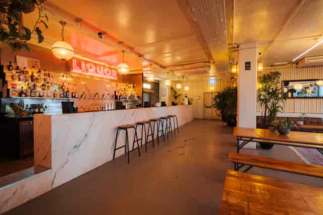 Exclusive venue hire at NT's Loft with marble bar for networking mixers and social events.