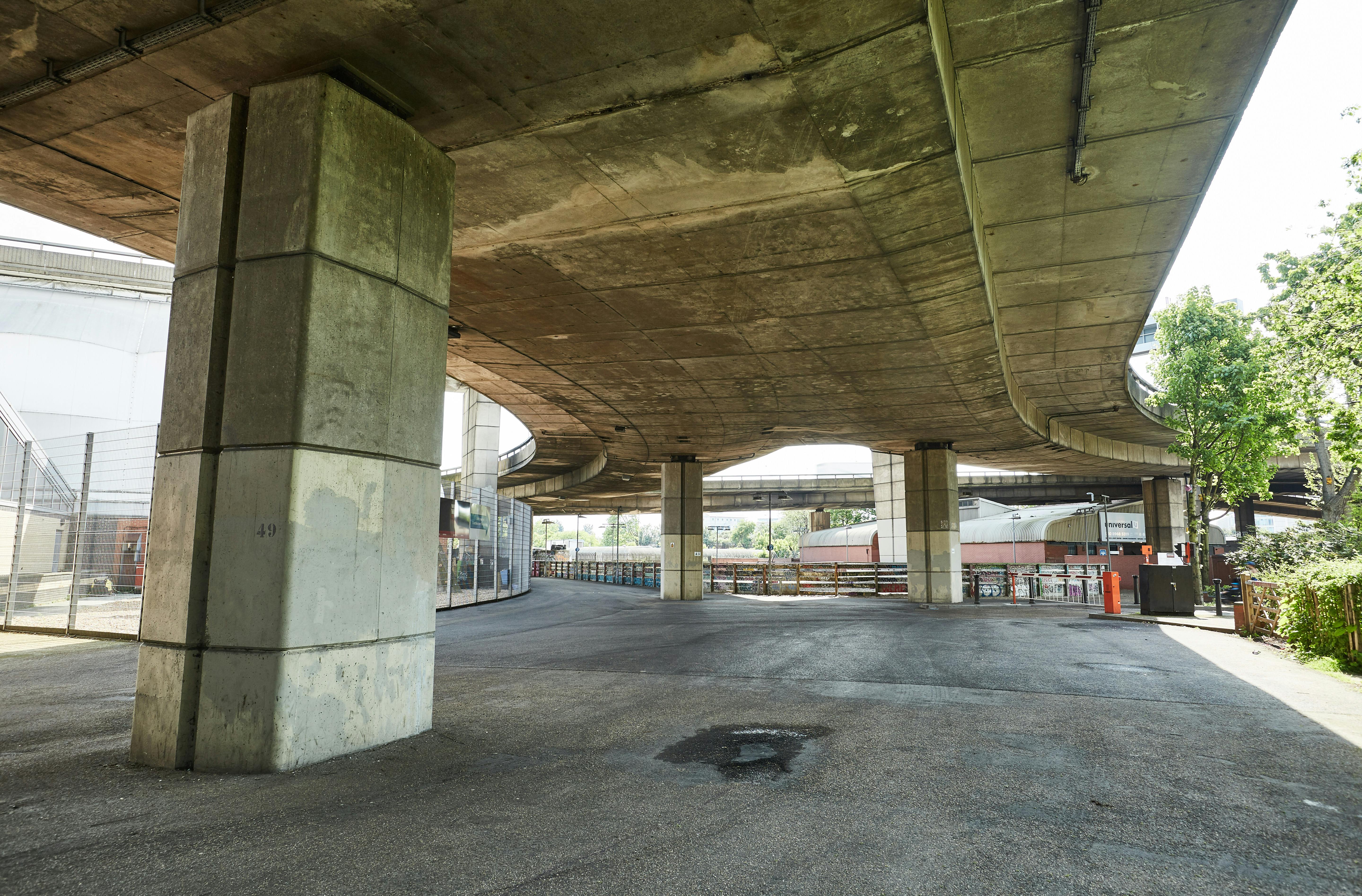 Unit Base Parking at Westway Sports & Fitness Centre, ideal for creative urban events.