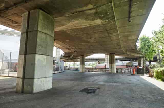 Unit Base Parking at Westway Sports & Fitness Centre, ideal for creative urban events.