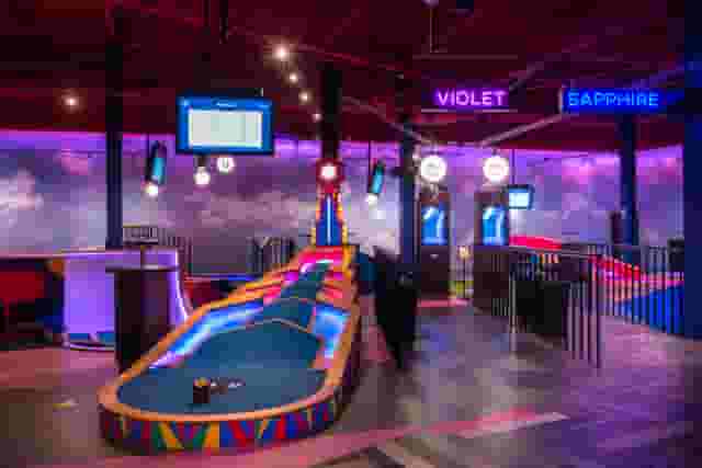 Violet semi-private area