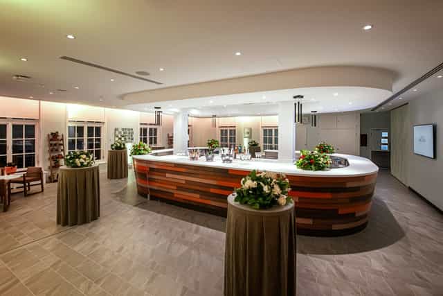Green House Cavendish Sq. cocktail reception, modern bar, event