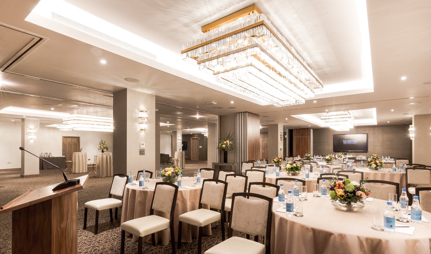 Royal London Suite at Montcalm: elegant event space for corporate meetings and banquets.