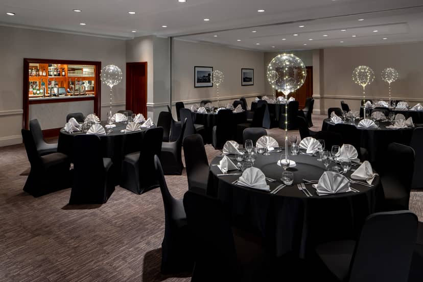 Elegant Myton Suite at Holiday Inn Hull Marina, perfect for corporate events and formal dinners.