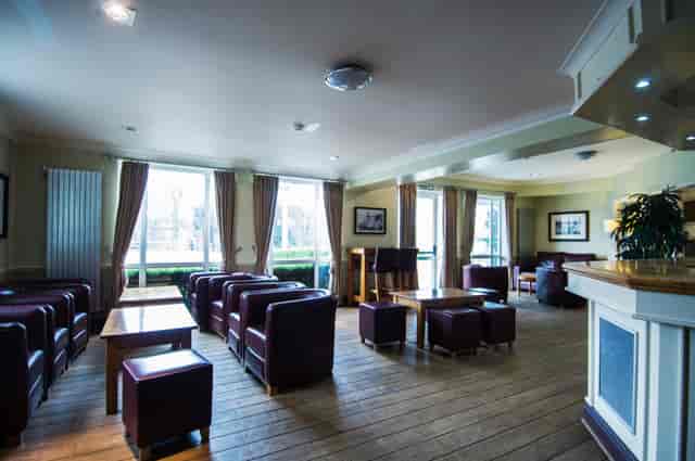 Hamilton Suite lounge at Drayton Manor Hotel, ideal for networking events and meetings.