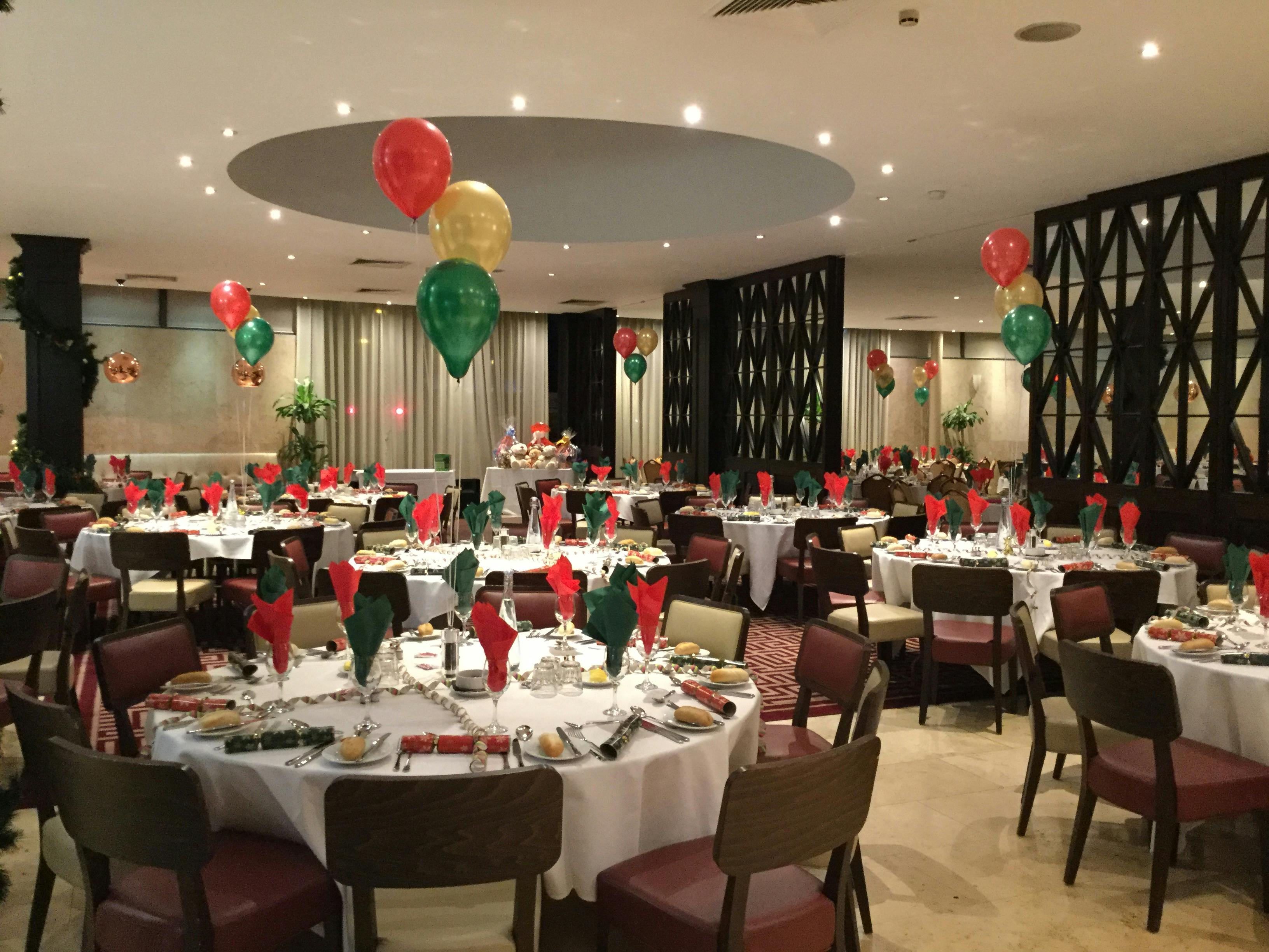 Holbeck Suite banquet hall with festive decor, ideal for holiday parties and corporate events.