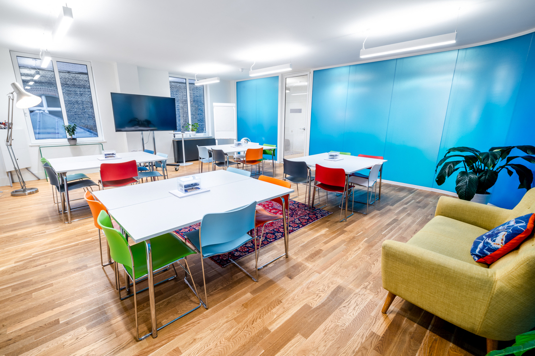Modern meeting space at Vostok, Wallacespace Spitalfields, ideal for workshops and collaboration.